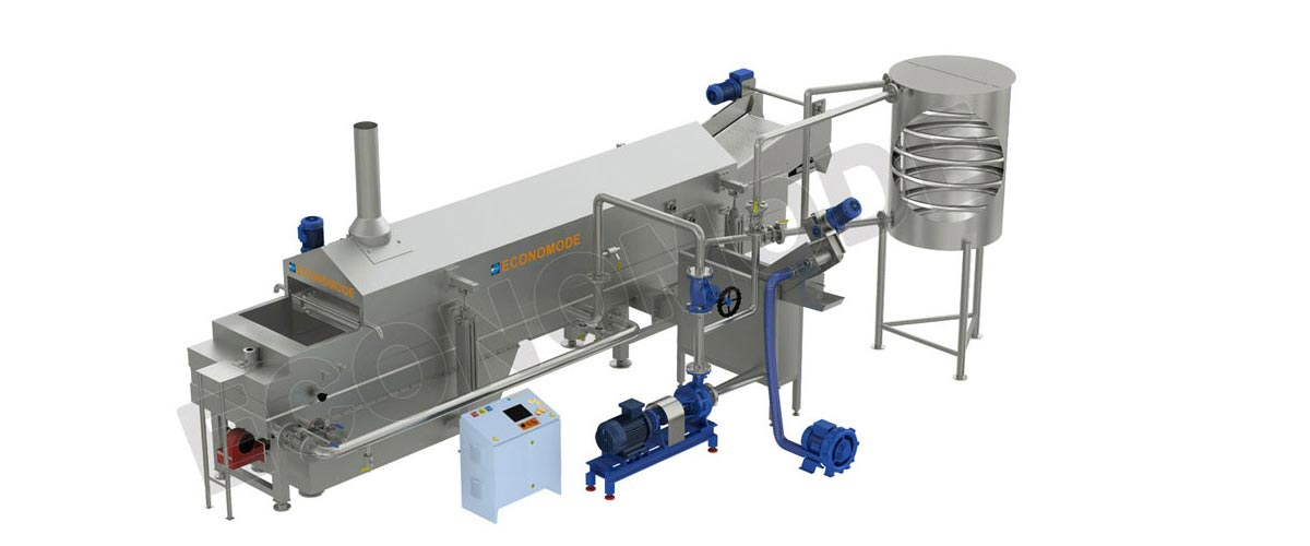 Multi Product Continuous Frying System With Inbuilt Oil Heater